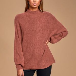 Oversized Cozy Perfection Plum Purple Dolman Sleeve Sweater Top